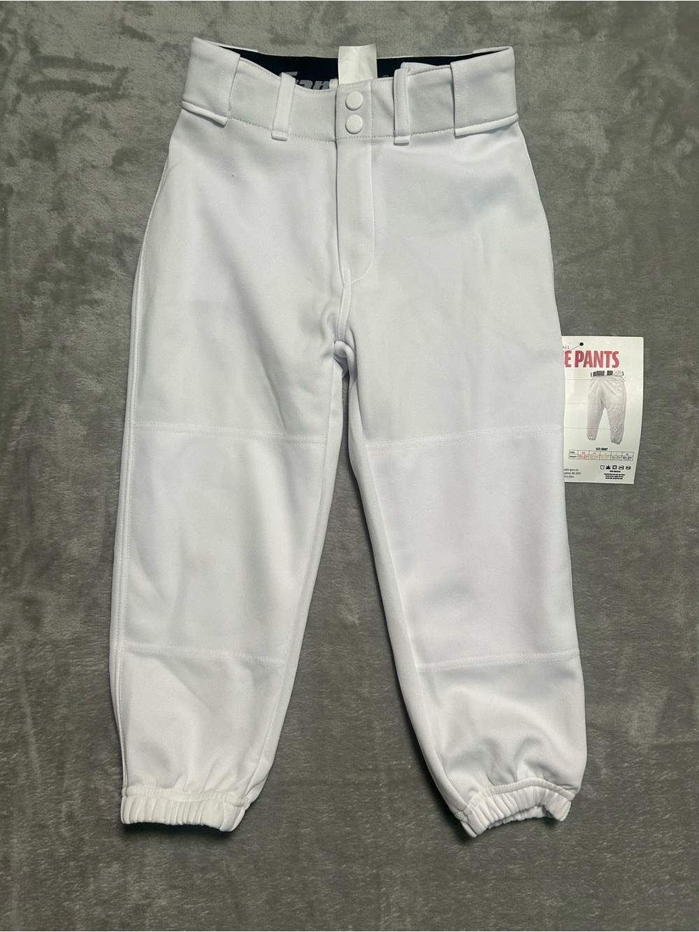 Franklin Knicker Style Baseball Softball Deluxe Pants Youth Small White